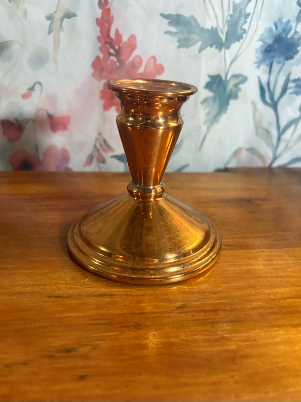 Vintage Candle Holder - Classic Copper Tone